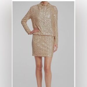 One33 Social Gold Sequin Dress